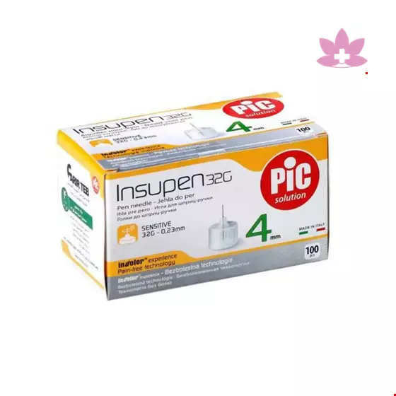 Pic Solution Insulin Pen Needle 4 mm 100 pen