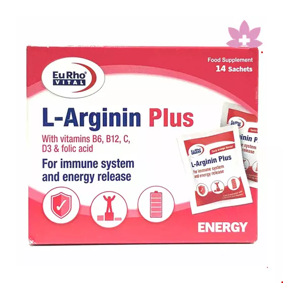 Eurhovital L Arginin Plus 14 Sachets