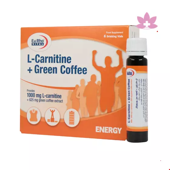 Eurhovital L Carnitine And Green Coffee 6 Drinking Vials
